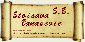 Stoisava Banašević vizit kartica